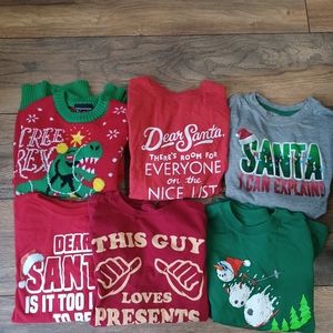 Boys 6/7 Christmas shirts bundle